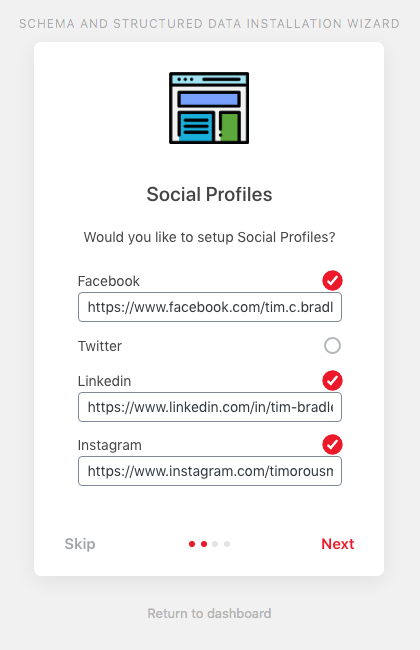 Schema & Structured Data For WP plugin Social Profiles