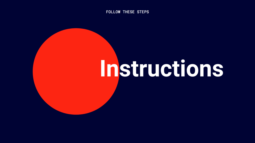 instructions